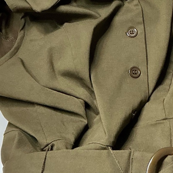 Nina Leonard Green Sleeveless Sheath Dress with Mandarin Collar - Picture 10 of 10